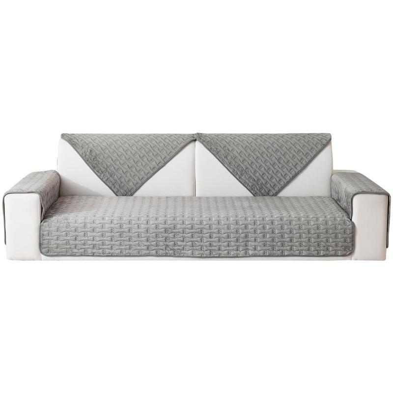 Sofa Kissen Verdicktes Fleece Kissen Herbst und Winter Neu Rutschfest Wohnzimmer Überwurf Handtuch Flanell Sofaüberwurf