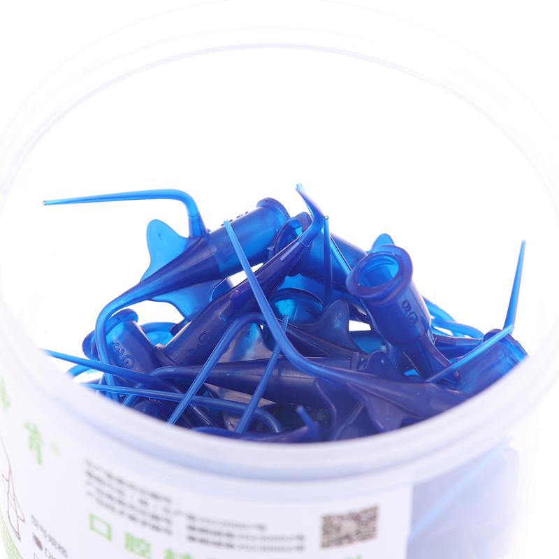 50Pcs Dental Syringe Tip For Root Canal Therapy Endo Irrigation Root Canal Disposable Needle Tip Dentistry Materials