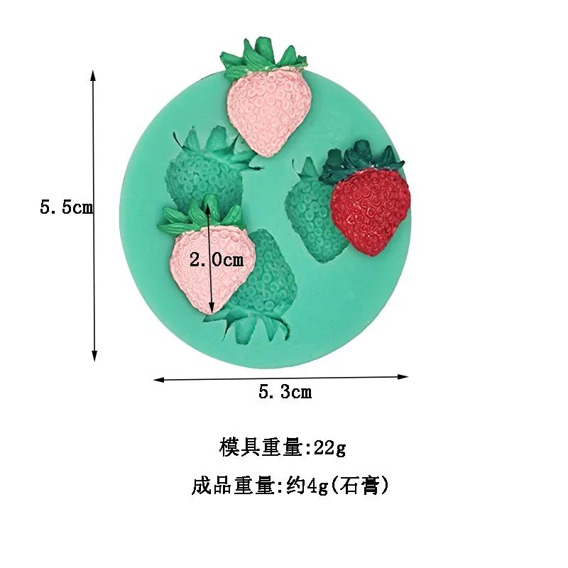 Mini Fruit Vegetable Fondant Silicone Mold Grape Radish Mushroom Pumpkin Chocolate Mould Cake Decorating Tool Polymer Clay Mold