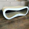 Leon cat scratching post | white 40cm | 78x28x40 cm | MruuPruu