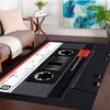 Vintage Cassette Tape Rug, Retro 80s Music Design Non-Slip Floor Mat for Bedroom & Living Room, Nostalgic Home Decor Carpet