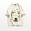 2025 Summer Women's Heavyweight Cotton Straight Shoulder Loose Half Sleeve T-Shirt