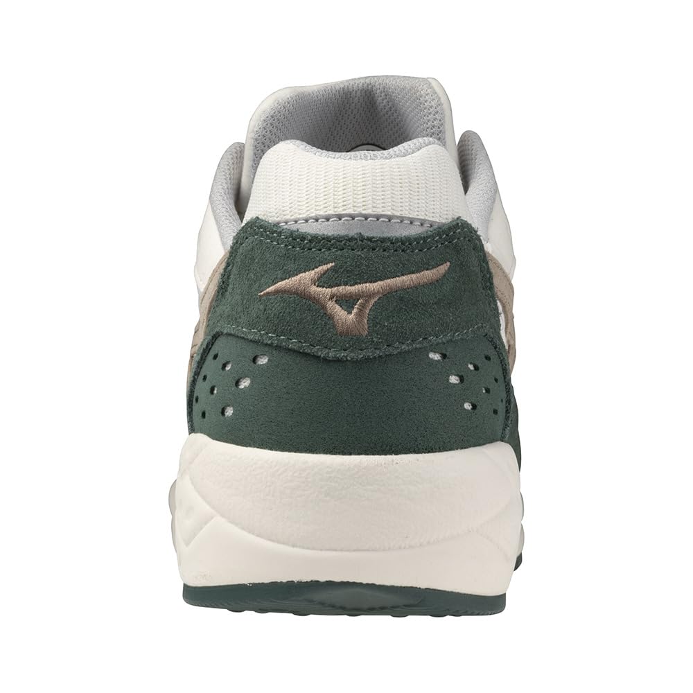 Mizuno Contender Sneakers, Sport/Casual, Off-White/Gray/Green, Size 25.0 Cm, 2E