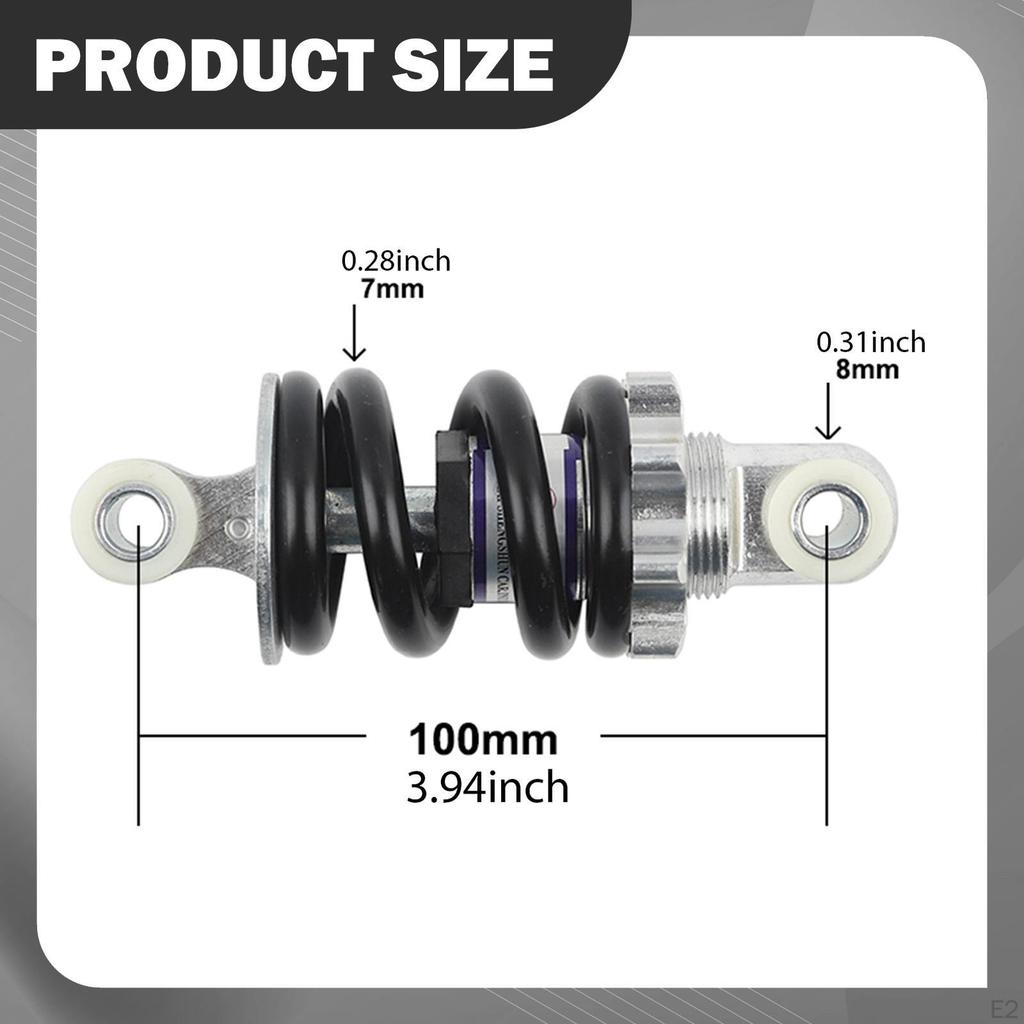 Rear Shock Absorber 100mm Suspension Spring 750lbs Equipment Garage Motorbike Accessories