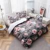 Modern Fashion Flower Bedding Three-Piece Quilt Cover