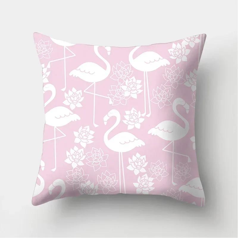 Flower Print Decoration Cushion Cover For Wedding Polyester Throw Pillowcase Stripe Sofa Home Decor Party Diy Pillowcover
