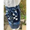 Used B50 Boro Apron, Old Cloth, Remake, Indigo Dye, Patchwork, Pieced, Sashiko, Waist Wrap