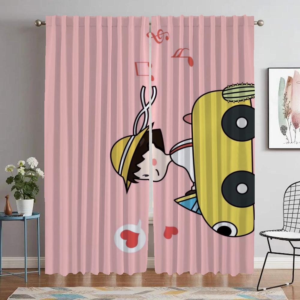 Anti-mosquito Curtains for Living Room Chi-bi Maruko Halloween Decoration Shades Blackout Curtain Home Interior Curtains Kitchen