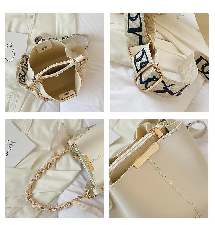New Fashion  Shoulder Bags For Woman Large Capacity Ribbon Chain Bucket Bag Crossbody purse Handbags luxury bags deisgners
