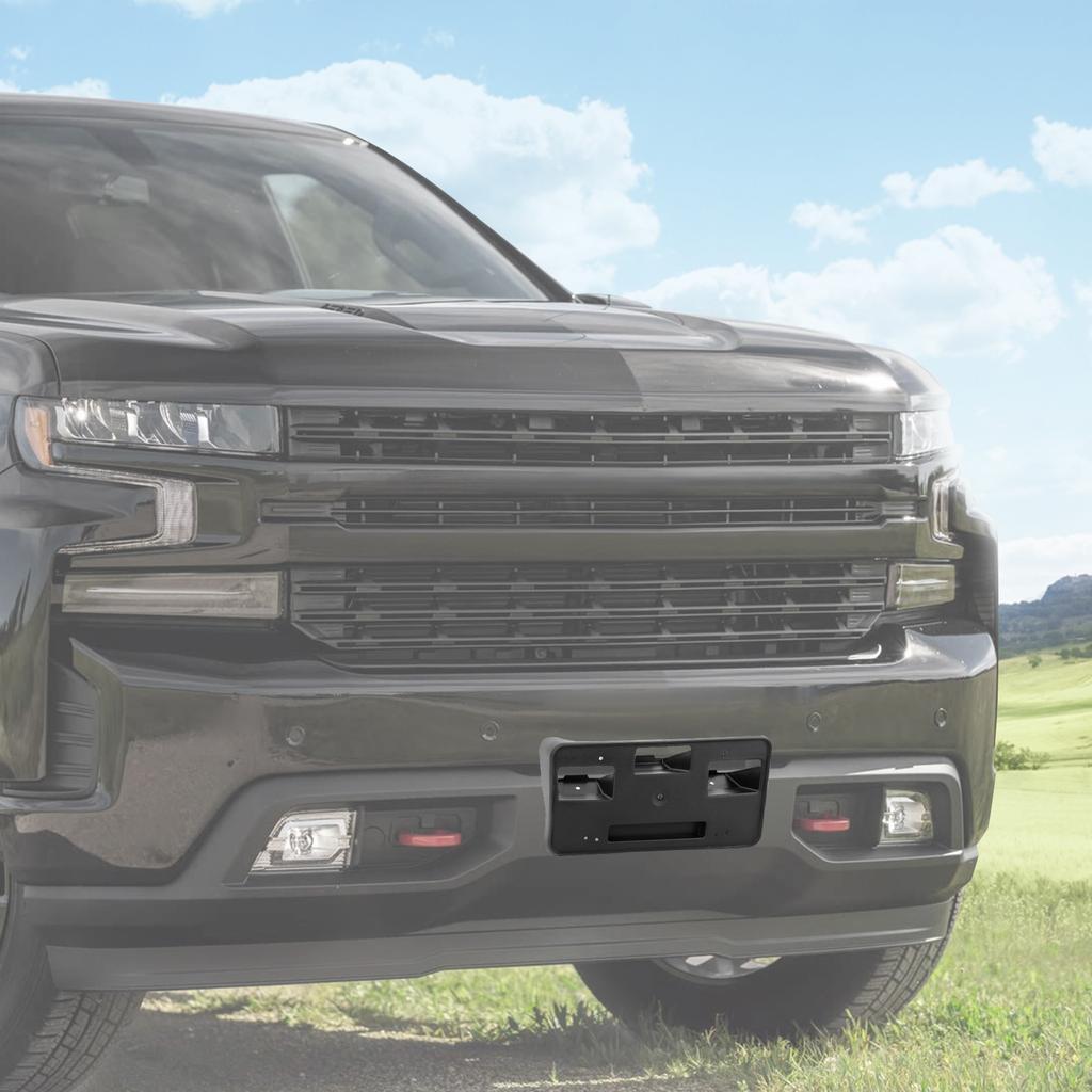 Front License Plate Holder Frame Bracket Mount For Chevrolet Silverado -23