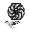CF003 BK 14 Inch 90W 12V Universal Car Slim Reversible Electric Radiator Cooling Fan Push Pull with Mounting Kit