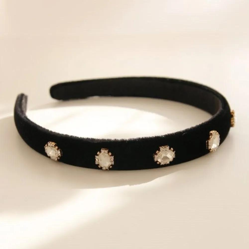 J Lauren Velvet Cubic Headband Accent Hairband H01110