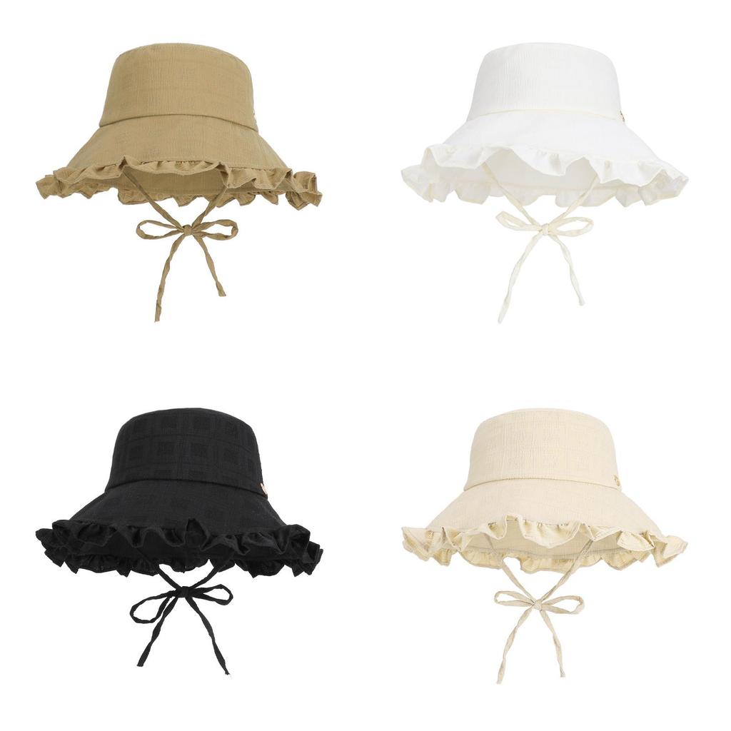 Sun Protection Fisherman Hat For Women With Large Brim And Breathable Polyester For Summer Outdoor Activities