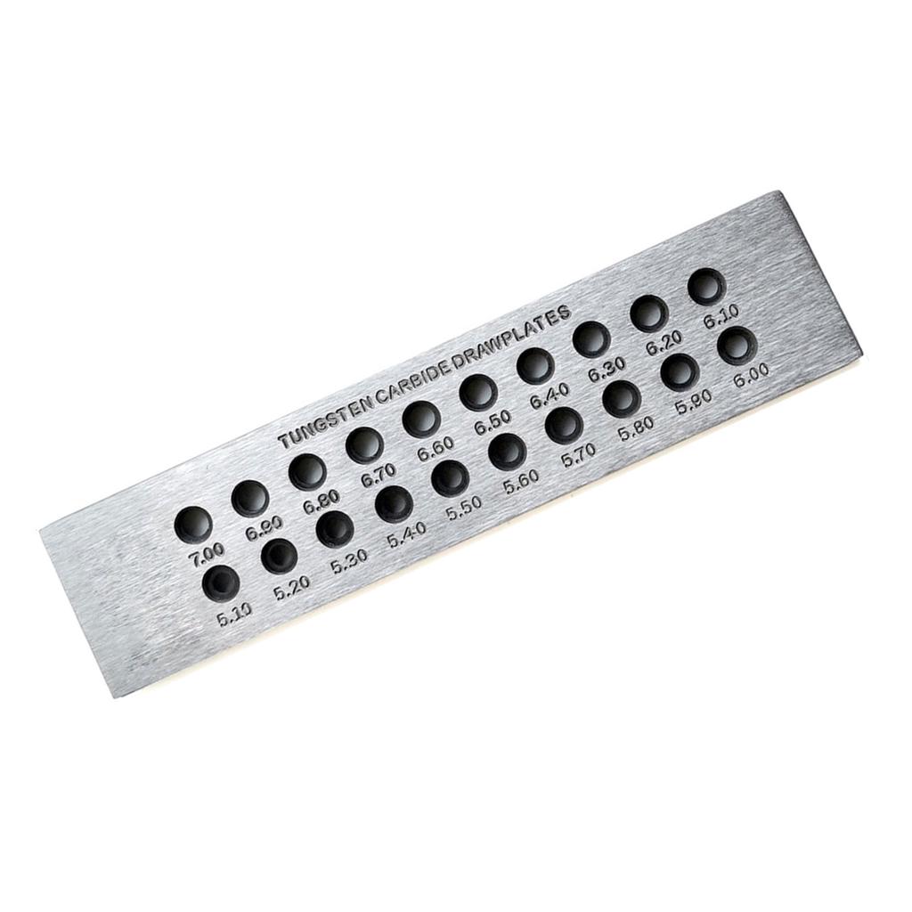 Jewelry Wire Drawplate Wire Shaping Tool Carbon Steel Wire Shaping Plate Jewelry Crafting Tool for Jewelry Making
