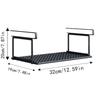 Extendable Under Cabinet Organizer Shelf Steel Under Desk Storage Rack Multipurpose Kitchen Household Hanging Storage Racks