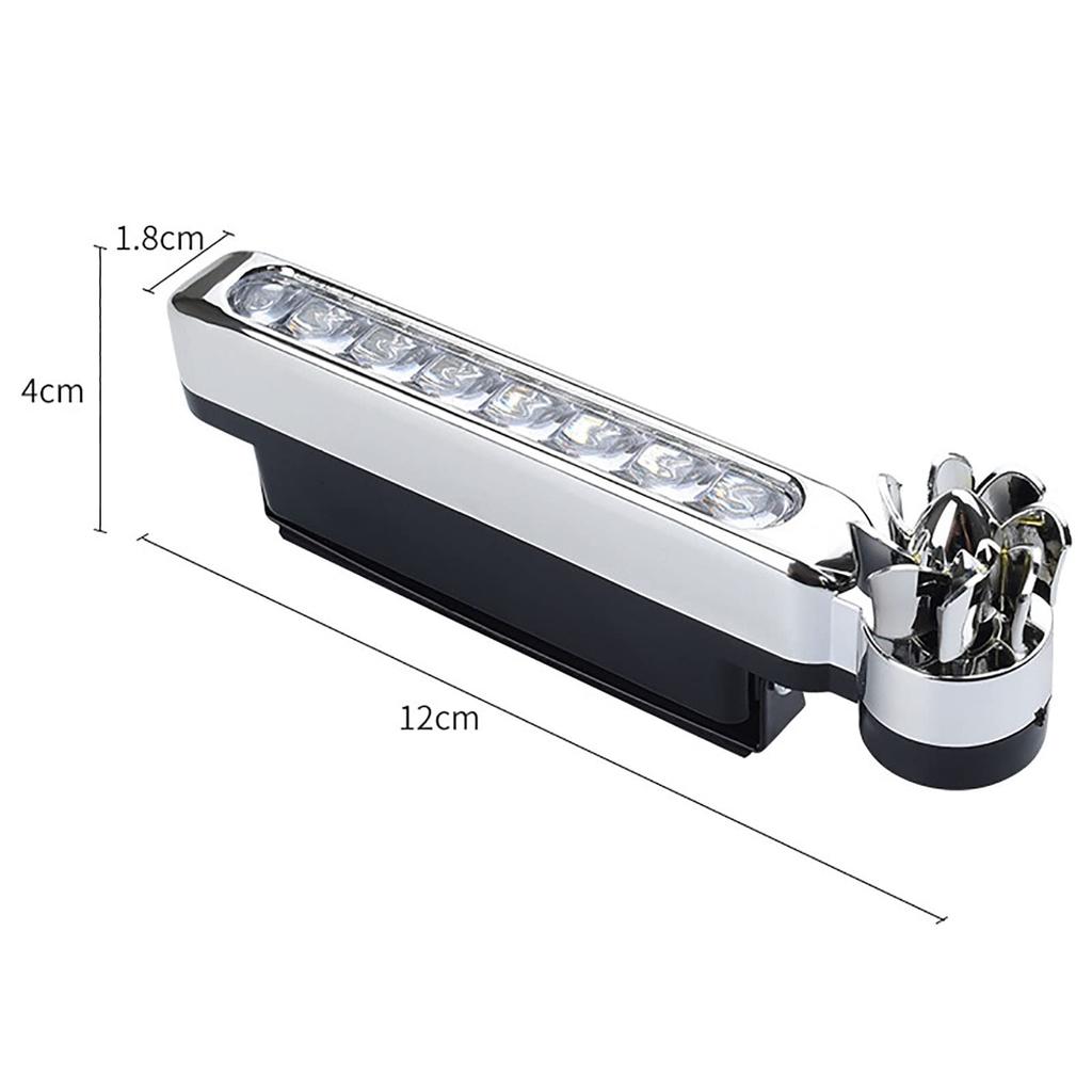 Wind Power Front Light, 1 Pair LED Car Daytime Running Light with 8