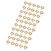 50 Pcs Spring Ring Clasps 6mm Diameter 1.5mm Hole Decorative Copper Round Clasps for Jewellery Gold