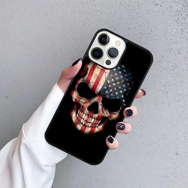 Skull Dracula Vampire Bats Horror Phone Case Cover For iPhone 17 Air 15 16 14 13 12 Pro Max 11 Pro Max Plus Coque
