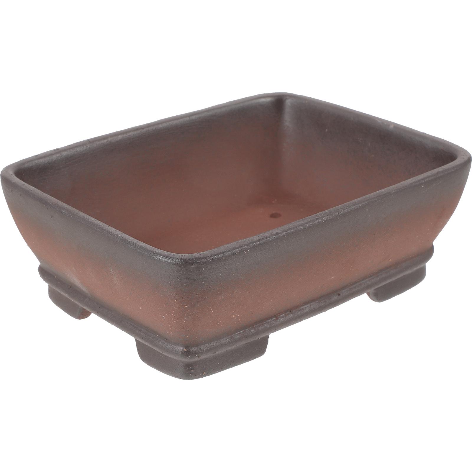 

Large Rectangular Vintage Terracotta Succulent Bonsai Flowerpots Purple Sand Drainage Clay Planters For Office Desktop 17.9x13.4cm