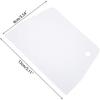 1Pc White Plastic Dough Scraper Cream Smooth Cake Flour Spatula Cutter Baking Pastry Tool Plastic Dough Scraper Tool,Essential for Baking and Cooking