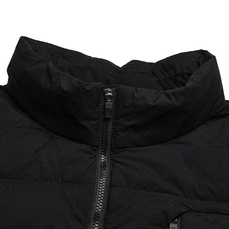 FILA Classic Minimalist Casual Commuter Versatile Stand Collar Down Jacket Men Outerwear Black F11M543909FBK