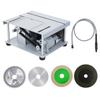 150W Mini Table Saw Desktop Electric Woodworking Metal Cutter AdjustableSpeed Angle Adjustment