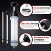 Manual Automotive Engine Oil Pump, Syringe Type, Suitable for Extracting Gear Oil and Brake Fluid, As Well As Cleaning Injectors