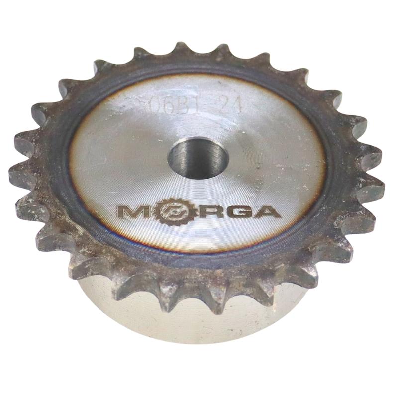 Hardened Chain Sprocket with Flange, Hub 06B-1 (R1 3/8) Z-24 Outer Diameter 76.7 MORGA