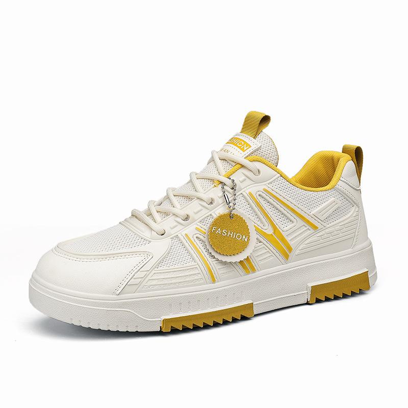 Men'S Autumn Leather Punched Board Shoes, Daily Sports, Breathable And Comfortable Casual Shoes, Thick-Soled Heightening Men'S Shoes