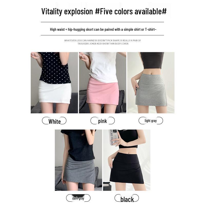 Women's TikTok-Style A-Line Athletic Mini Skirt, Hip-Hugging Yoga Skirt, New Summer Sweatshirt Skirt 2025, Short Length.