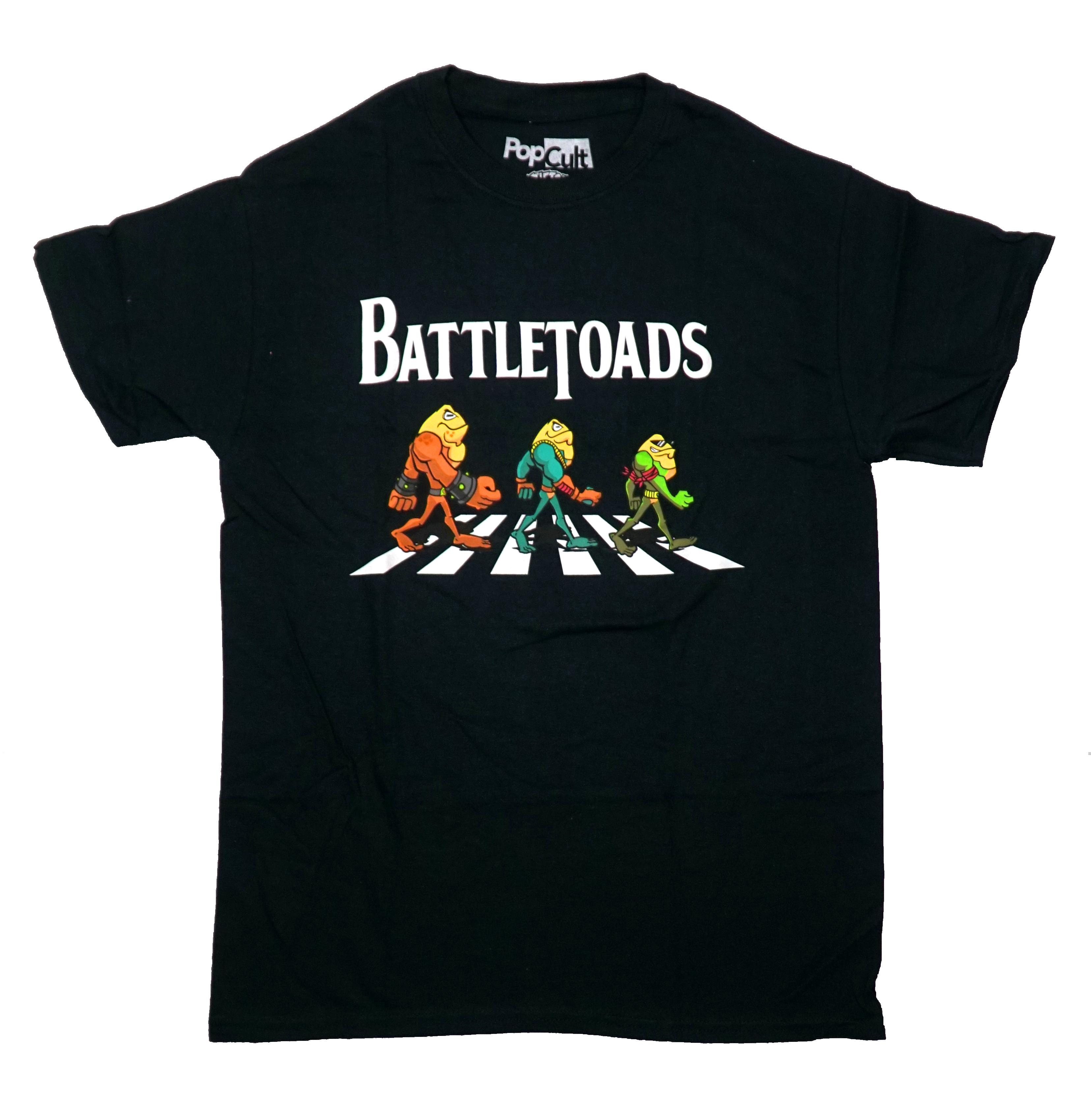 Футболка Battletoads для взрослых - Лягушки, идущие по Эбби-Роуд M