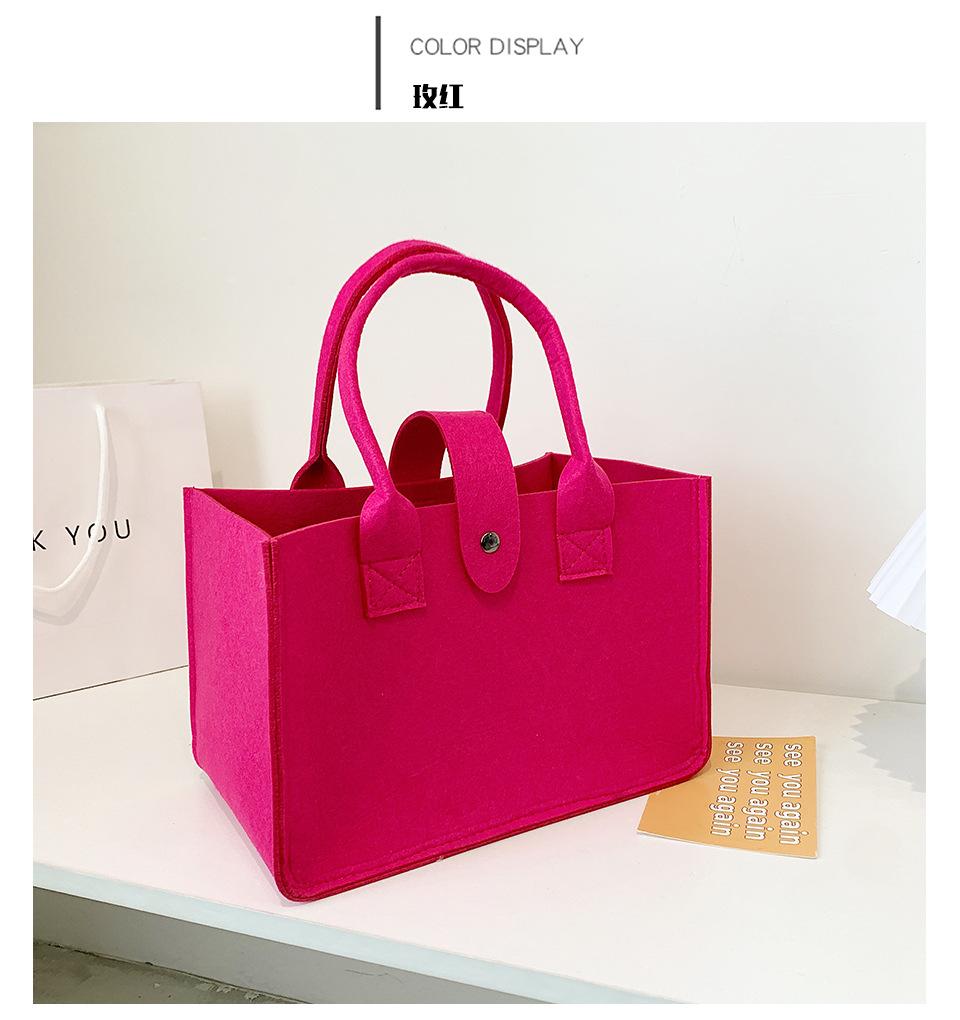 

Горячая Распродажа Войлочная Сумка Женская Осенне-Зимняя Новая Сумка Большой Вместимости Модная Универсальная Конфетного Цвета Подарочная Сумка розы красного