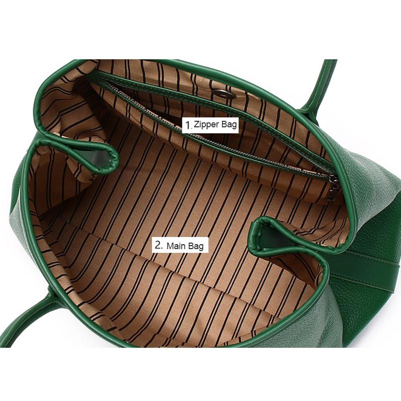 Geantă de mână din piele naturală de modă pentru femei