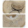 Elegant Raffia Sun Hat With Wide Brimmed And Breathable Openwork Design For Beach Vacation And Outdoor Activities