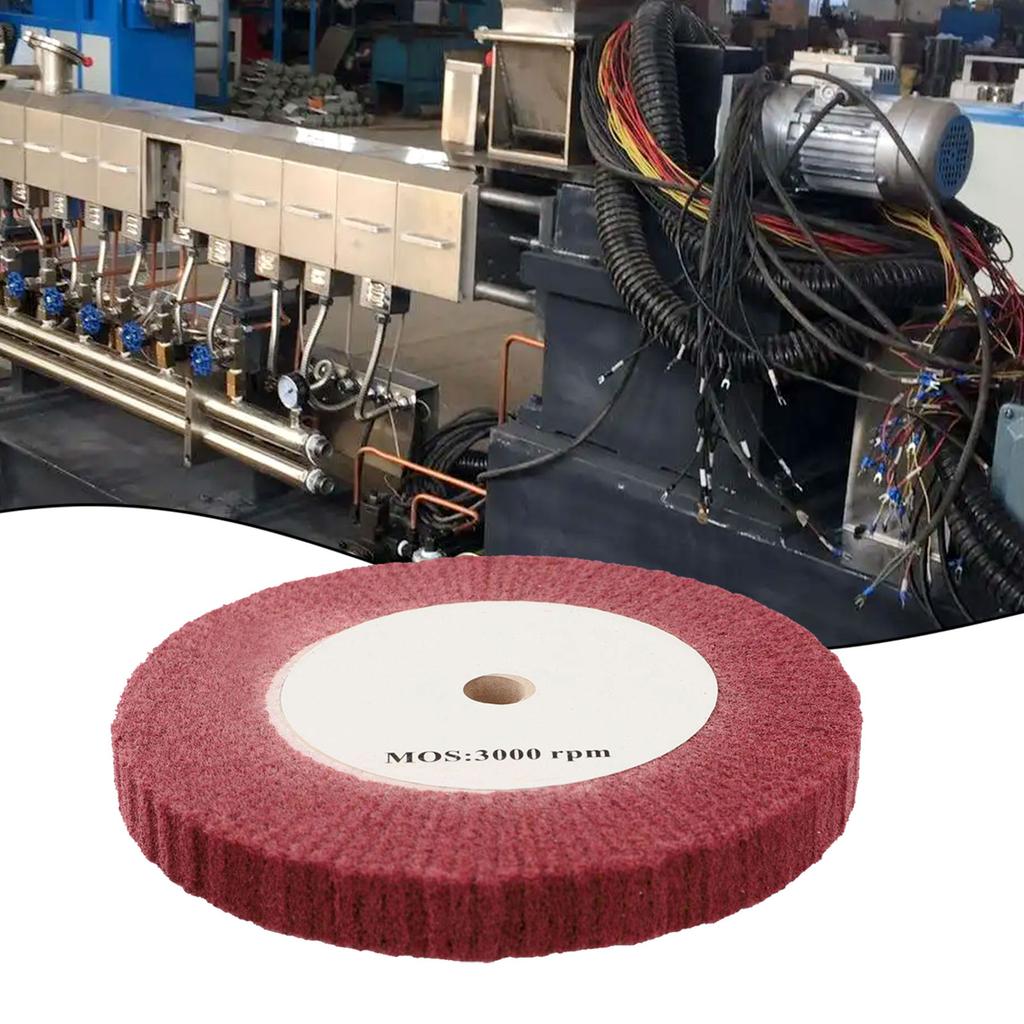 Nylon Fiber Flap Polishing Wheel Disc NonWoven Abrasive Buffing 320Grit Perfect for Final Sanding Removing Paint and Stains