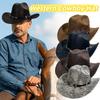 Wide Brim Cowgirl Jazz Hat Serpentine Visor Caps Gentleman Knight Hat  Outdoor