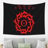 Telo Decorativo Logo Band Bad Omens Arte Arazzi Estetici per Soggiorno Camera da Letto Casa Tessuto Murale Appeso a Parete