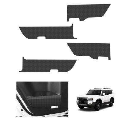 HUAHAO Toyota Land Cruiser 250 Dörrsparkskydd och Dörr Enkel Anpassning Kolfiberark för Framdörrar av Skydd, Reptålig, Fläckbeständig,
