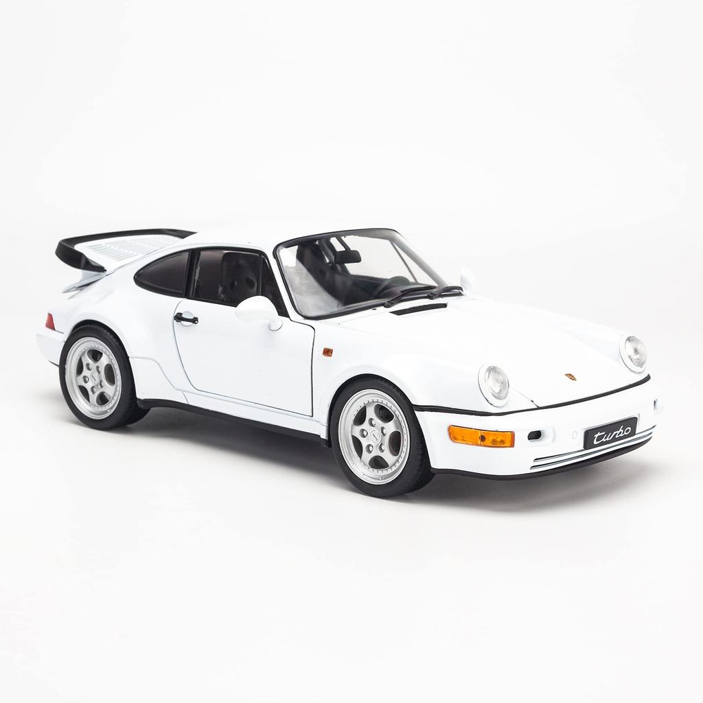 Willy 1/18 Scale Porsche 911 (964) Turbo (White) Diecast Model Car