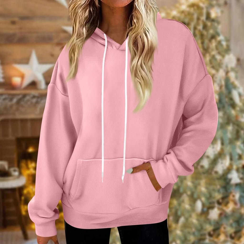 Dámské mikiny Oversized Zimní Plyšové Roztomilé Mikiny Pulovr Trendy Podzimní Zimní Oblečení