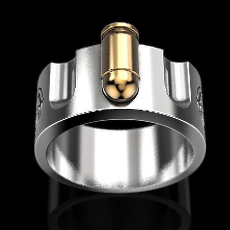 Jewelry Creative Gold Bullet Ring Creative Ring Elegance
