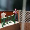 1/64 Diorama Figure Miniature Layout 2.6 cm in Height Street Scene People Model Female Character for