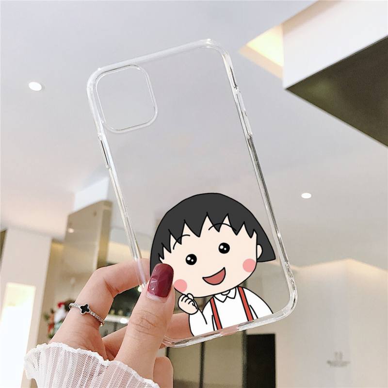 RUICHI Cute Chibi Maruko Chan Phone Case For Samsung GalaxyS20 S21 S30 FE Lite Plus A21 A51S Note20 Transparent Shell