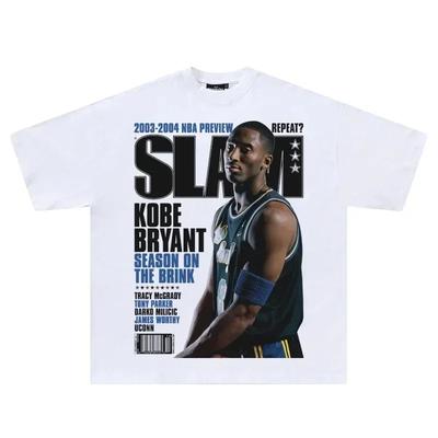 T-shirt Estive in Cotone Streetwear Grafiche Basketball Kobe Bryant Stampate Larghe Oversize Magliette da Donna Top Maglietta da Uomo Abbigliamento