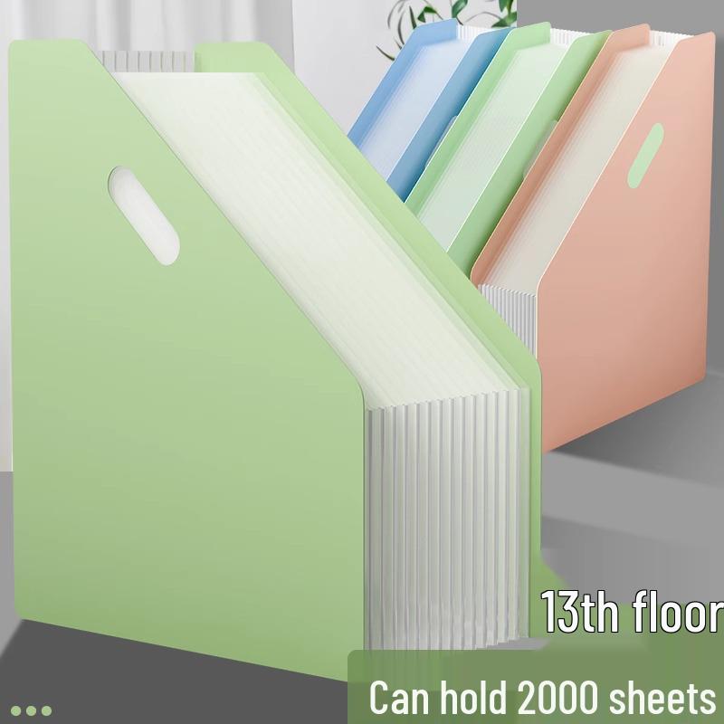 A4 Genişleyebilir Akordiyon Dosya - Öğrenciler ve Ofis Kullanımı İçin Geniş Kapasiteli Masaüstü Düzenleyici