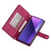 DF-011 For Xiaomi Redmi Note 13 Pro+ 5G Case Zipper Wallet Leather Phone Cover Stand View