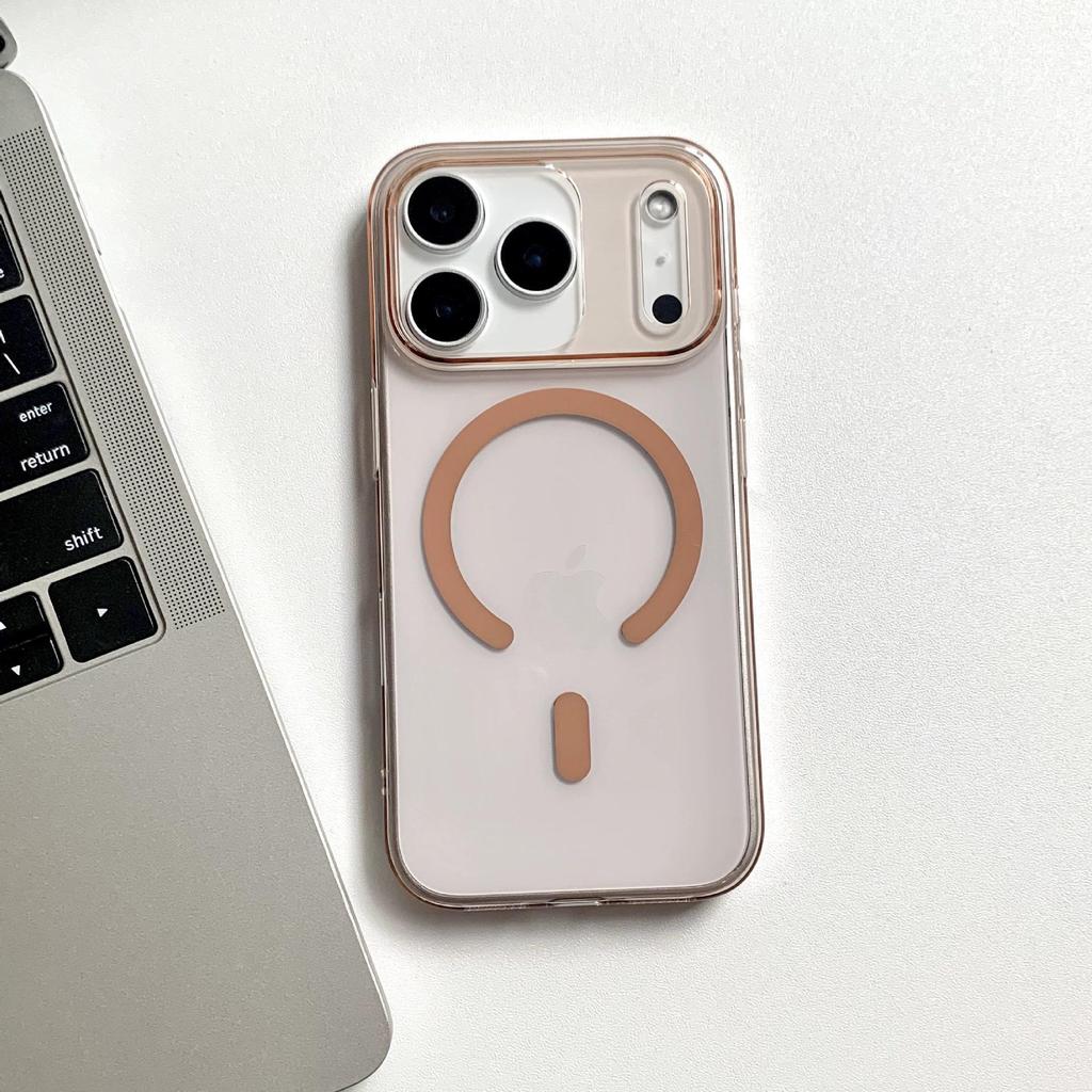 Ultradünne transparente magnetische Handyhülle für Apple 17 Pro Max & 17 Air, großes Kameraloch, langlebige Hartschale, kompatibel mit den Modellen 12/15/16