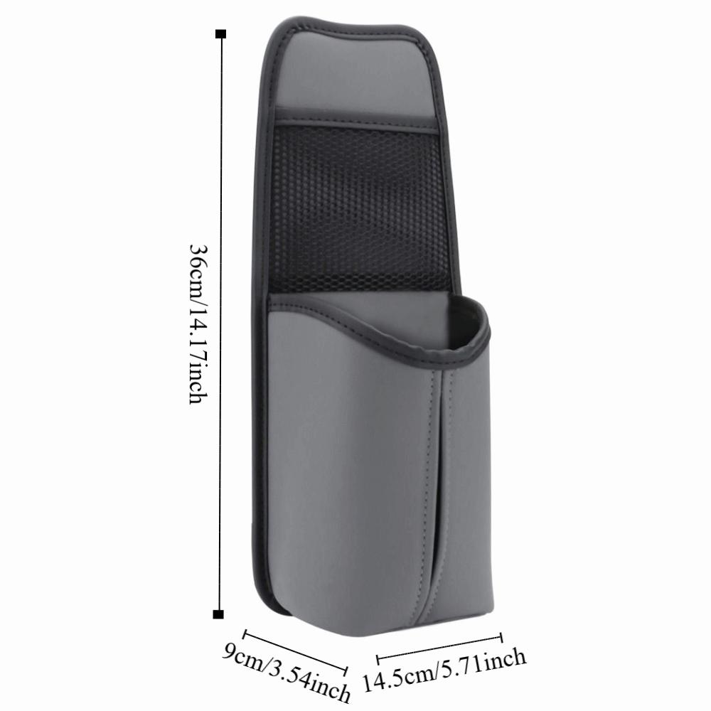 Multifunctional Car Seat Side Storage Bag Wear-Resistant Tissue Holder  Automotive Interior