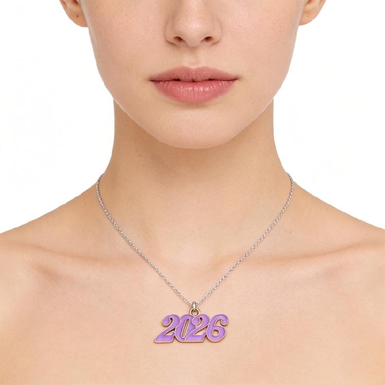 Fashionable 2026 Commemorative Alloy Necklace Pendant Ideal For Styling Outfits Lightweight Comfortable Jewelry Present