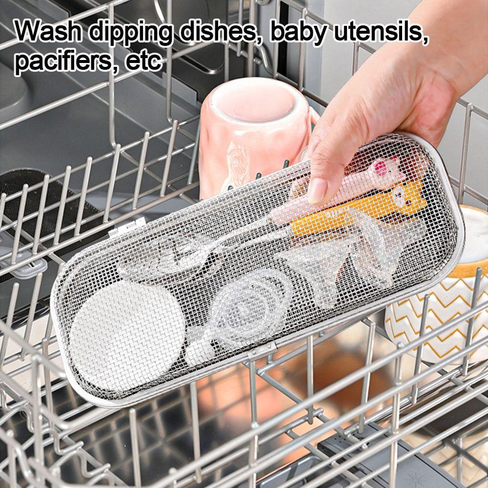 304 Stainless Steel Dishwasher Silverware Basket with Buckle Chopstick Holder  for Small Item